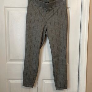 Loft Plus black check pull on pants - size 14 - NWT